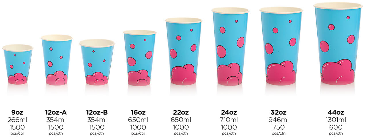 Cold Drink Cups - Pureco China - 14 Day Turn Over On Orders