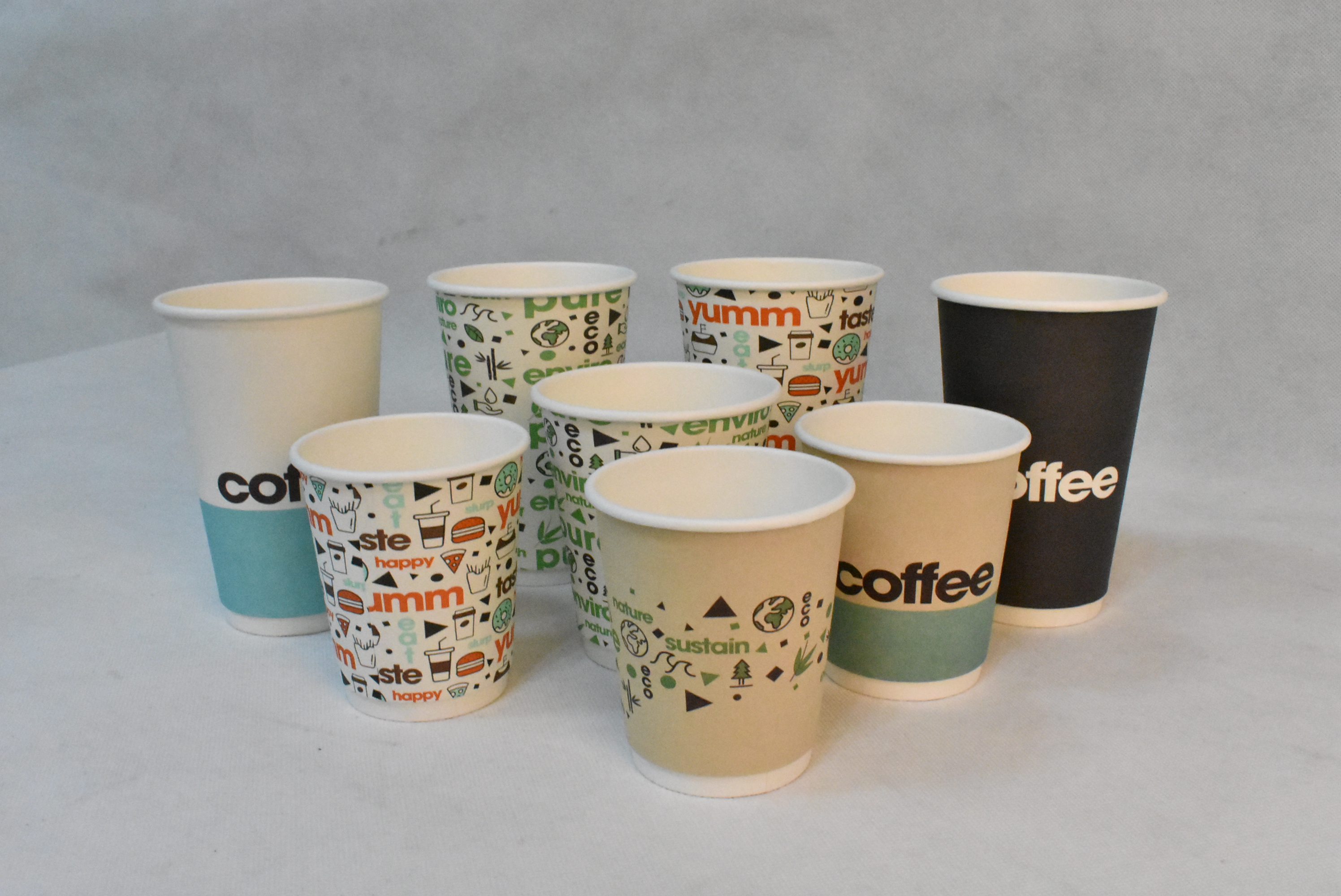 HighQuality Custom Logo Printed Disposable Paper Coffee Cups